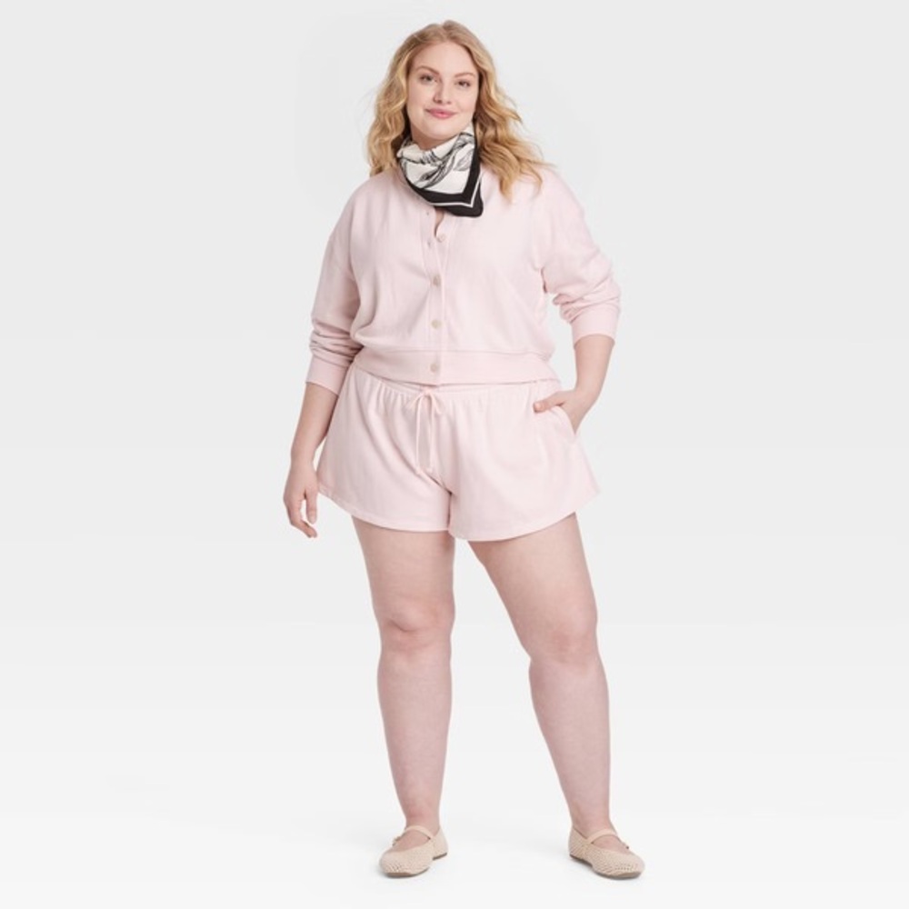 Universal Thread Light Pink Women's Athletic and Cardigan Set